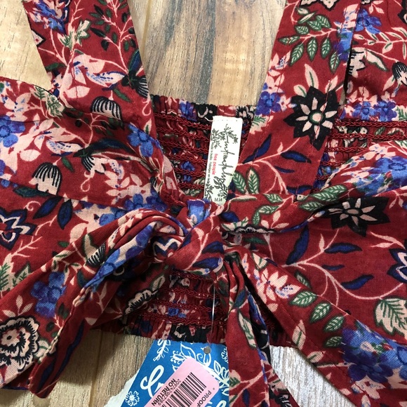 NWT Free People maroon bra top - Picture 3 of 4